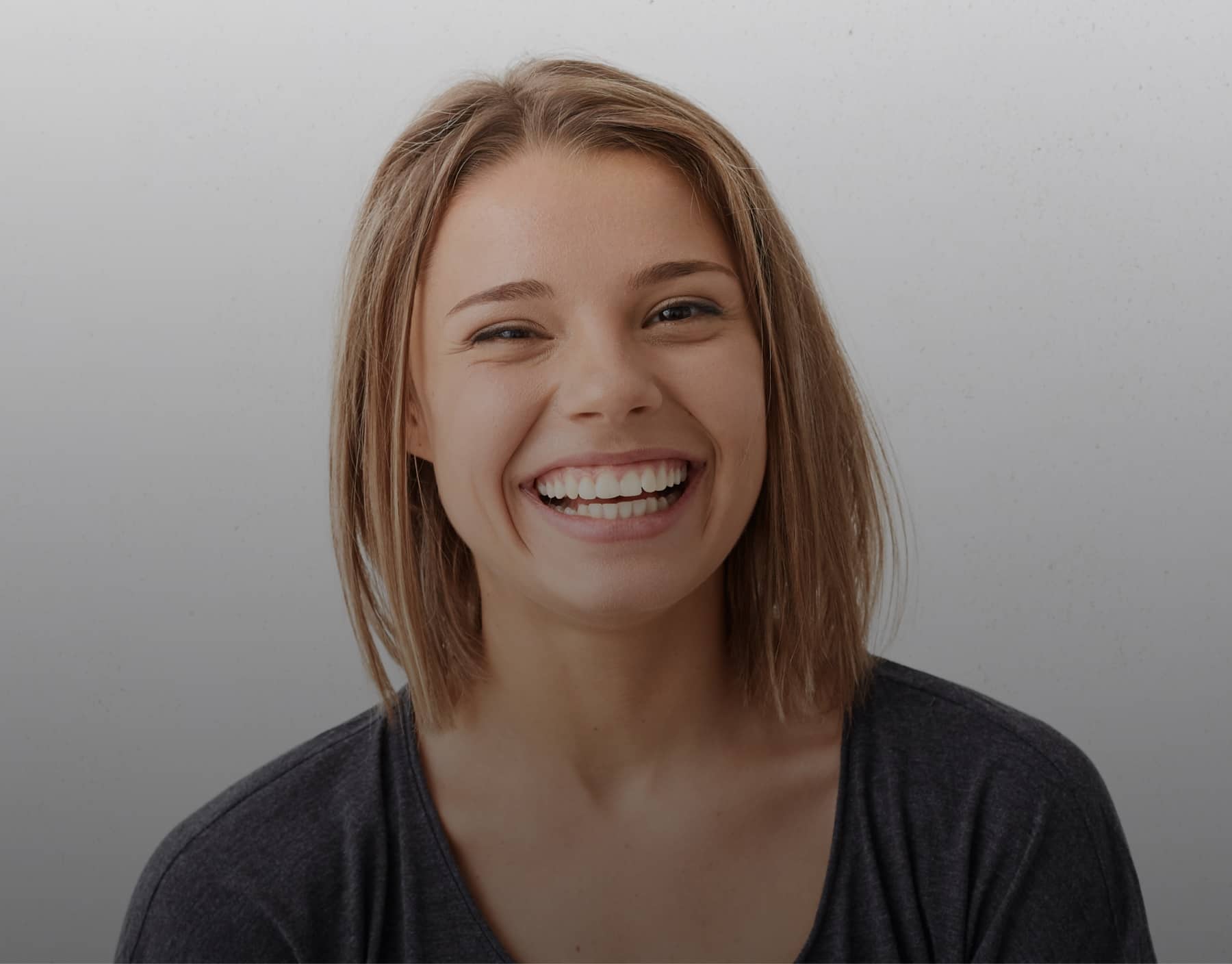 teen girl wearing braces